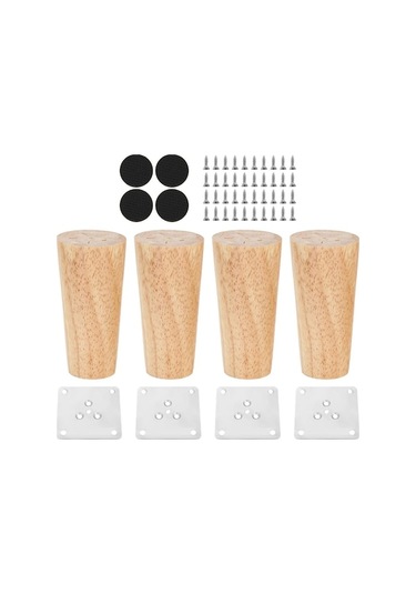 Trendooze Homyl 4x Dolap Ayakları Ahşap Yükseklik 10cm Odun Takımları Ev Dekorasyonu Odun