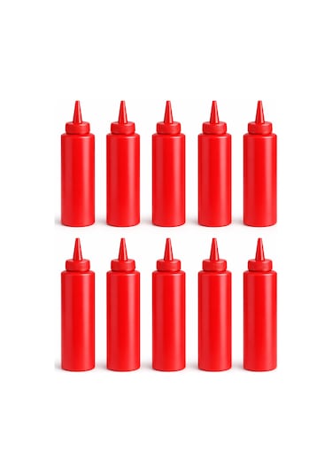 Ketçap Mayonez Sosluk Sıkma Şişesi 1000 Ml Bpa Free 2li Set Çok Renkli