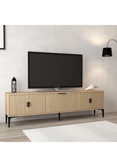 3803 Neva Tv Ünitesi 180 Cm 3 Kapaklı Sepet - Yunus Tv Sehpası Sepet