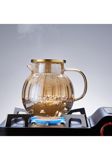 Yüksek Sıcaklığa Dayanıklı Borosilikat Cam Çaydanlık, Ev Kullanımı İçin Şeffaf Isı Koruma Su Isıtıcısı Diğer