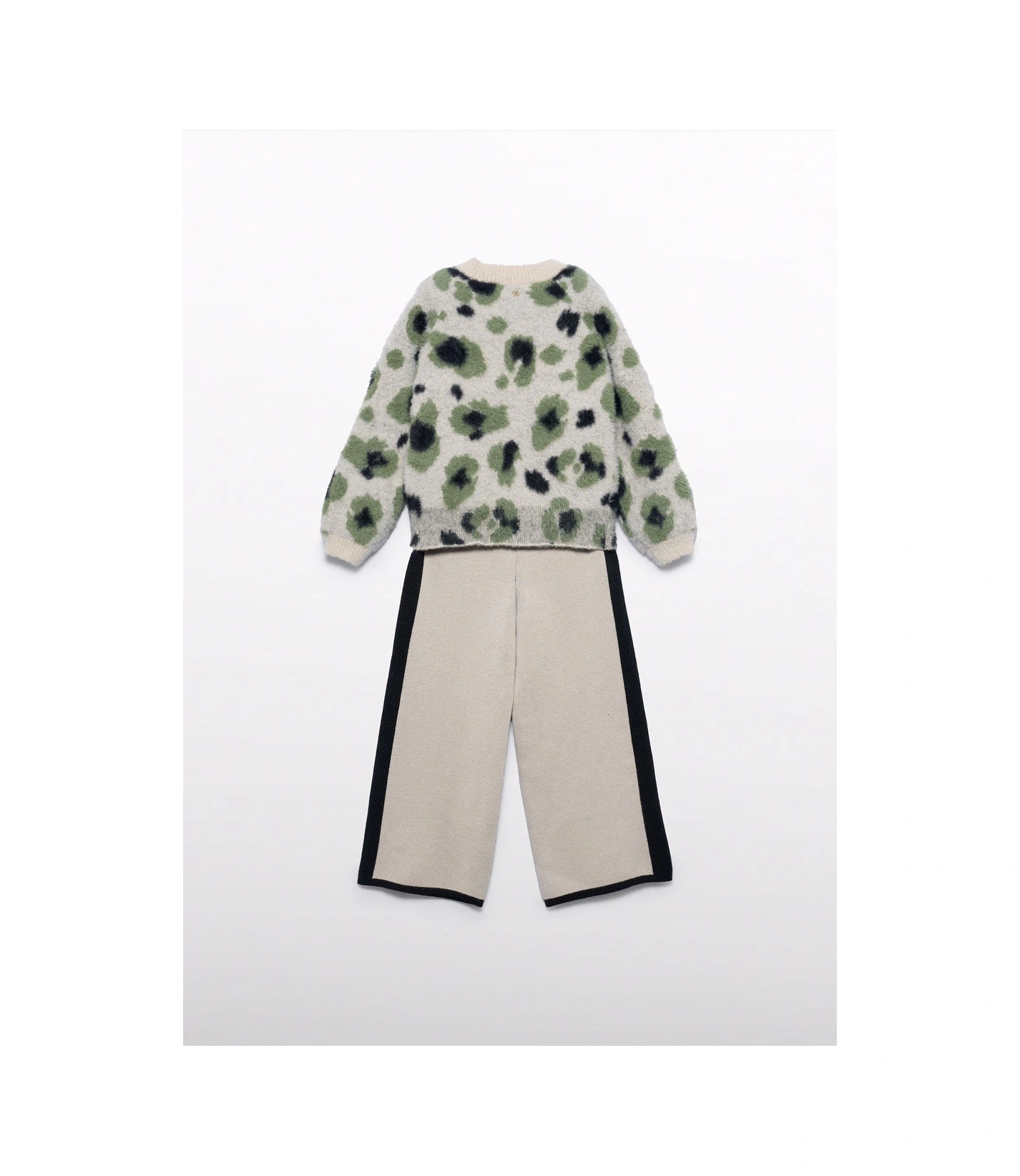 Mayoral Abel&lula Kız Çocuk Triko Pantolon Takım Bej