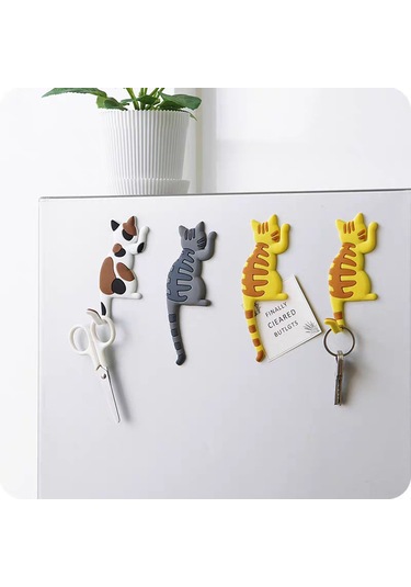 Xiyyadms Sevimli Kedi Buzdolabı Mıknatısı - Pratik Ve Dayanıklı Dekoratif Magnet A6 Diğer