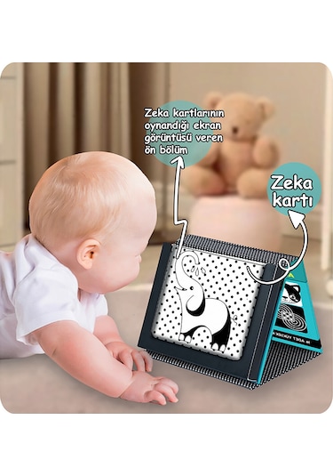 Dıy Toy Tummy Tıme Zeka Kartları Güvenli Bebek Aynası