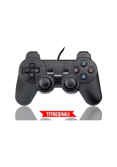 Titreşimli Analoglu Usb Bilgisayar Pc Oyun Kolu Gamepad