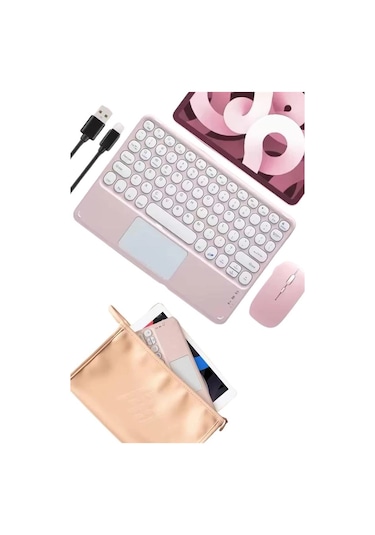 Mey Najmaddin Bluetooth Touchpad Klavye Ultra İnce Taşınabilir Q Klavye Najmaddin