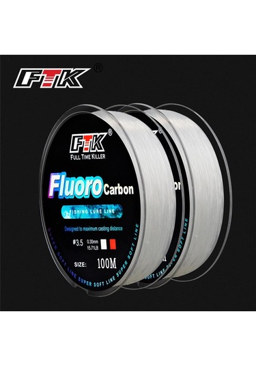 Ftk 1 Adet 100 M Balıkçılık Lideri Hattı Naylon Monofilament Olta Sazan Sinek Balıkçılık Kablosu 4-34lb 34.32 Lb