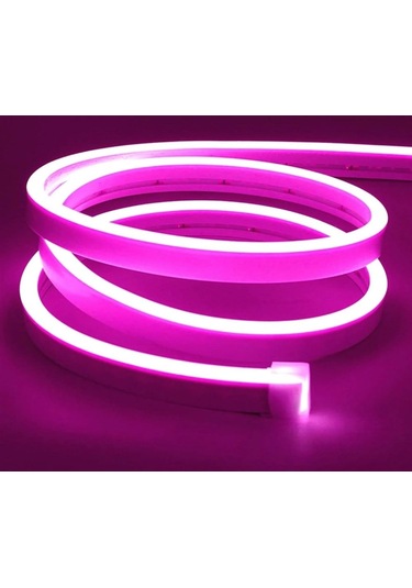 İnoled 12v Neon Pembe 5mt / Paket 6x12mm Pembe