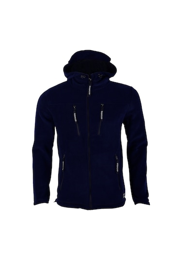 Ghassy Co. Tactical Army Erkek Polar Kapşonlu Ceket Siyah