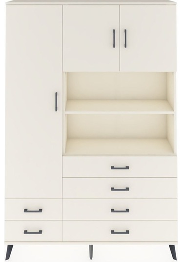 Arges Dolap 8 Raflı 6 Çekmeceli 3 Kapaklı 132x30x195 Aytaşı-a... Aytaşı