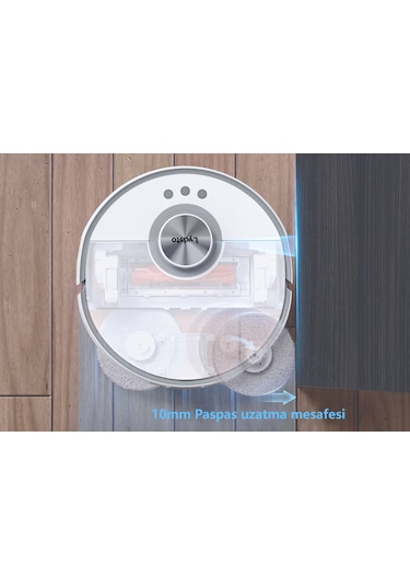 Lydsto W2 Edge 12.000 Pa Paspas Kaldıran Akıllı Robot Süpürge