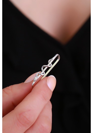 14 Ayar Altın Yılan Industrial Earcuff Sarı