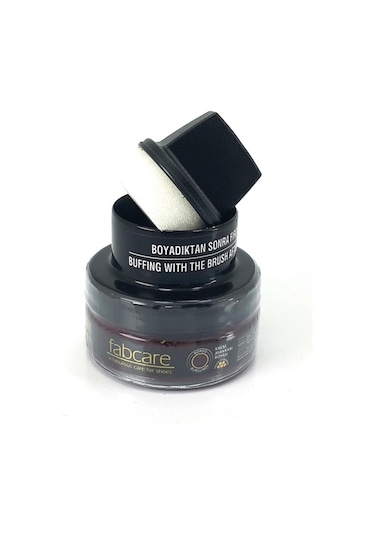 Fabcare Cam Kavanoz Krem Deri Ayakkabı Boyası - Bordo - Bordo