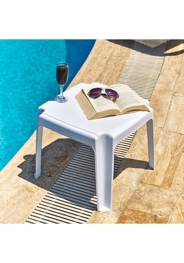 Holiday Şezlong Sehpası 2'li Set 1 Beyaz