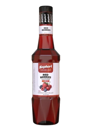 Saphori Acılı Kırmızı Meyveler Aromalı Kokteyl Şurubu 700 Ml