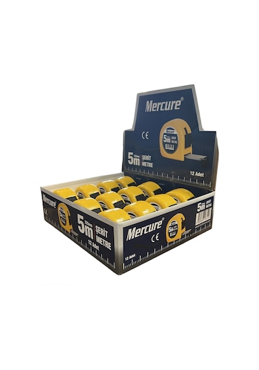 MERCURE 5X25mm ŞERİT METRE 12 ADET
