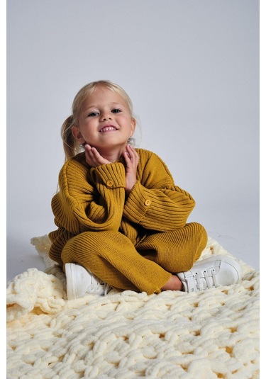 Triko Salaş İkili Takım Hardal