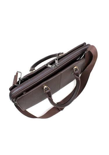 Kadın Kahverengi İpad Notebook 13 & 14 İnç Laptop Ve Evrak Çantas Kahverengi