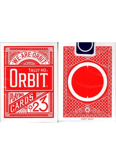 Orbit Tally-ho Circle Back Kırmızı Red Premium Oyun Kağıdı İskambil Kartları Destesi
