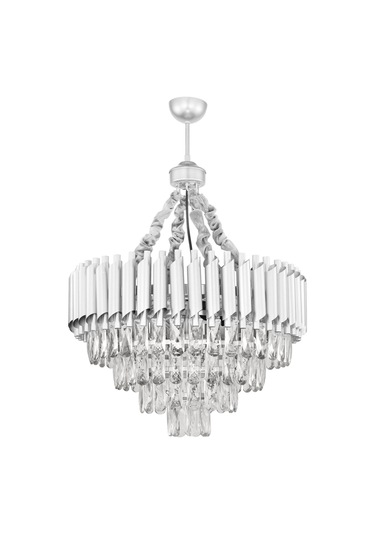 Palmira 55'lik Prizma Kesim Kristal Taşlı Lüks Avize - Gümüş-yaldız Gümüş-Yaldız