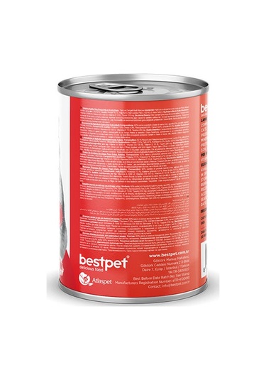 Bestpet Parça Etli Kuzu Etli Yetişkin Kedi Konservesi 24 Adet 400 Gr 243-20016.04