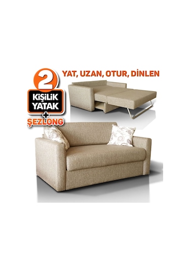 Seray 2 Kişilik Yatak Olabilen Servol Çekyat Kanepe