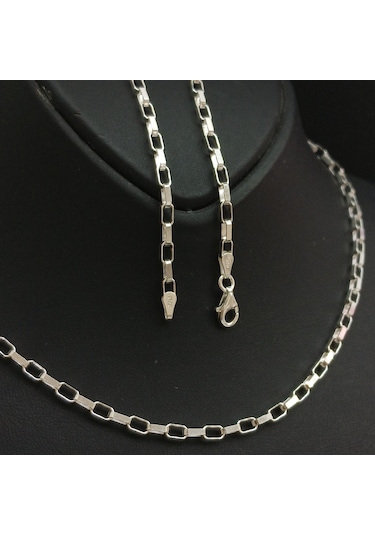 925 Ayar Gümüş İtalyan Model Kolye 3 Mm 55 Cm