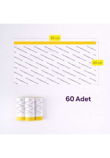 Petpivot Otomatik Kedi Tuvaleti Yedek Poşeti 3’lü Paket 60 Adet