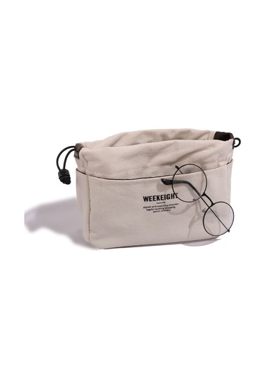 Geekyou Dayanıklı Kumaş Seyahat Organizer Çantası - Makyaj, Tıbbi Malzeme Ve Anne Gereçleri İçin Taşınabilir Depolama Çanta Küçük Boy, Bej