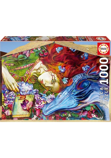 Educa 1000 Parça Aziz George Puzzle - 19926 - Sant Jordi Lily Brick