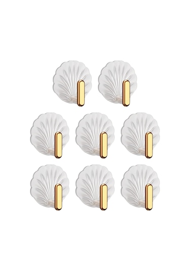 Kendinden Yapışkanlı Kabuk Kancaları, Asma Kancaları, Duvar Kancaları Parçaları Çok Renkli