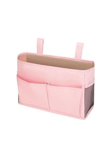 Trendooze Kitap İçin Başucu Caddy Asılı Yatak Düzenleyici Hafif Pembe Pembe