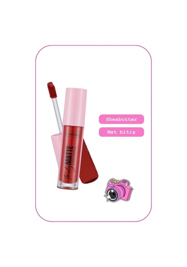 Callista Truly Matte Liquid Lipstick Mat Likit Ruj 407 Cherry Pop - Kırmızı