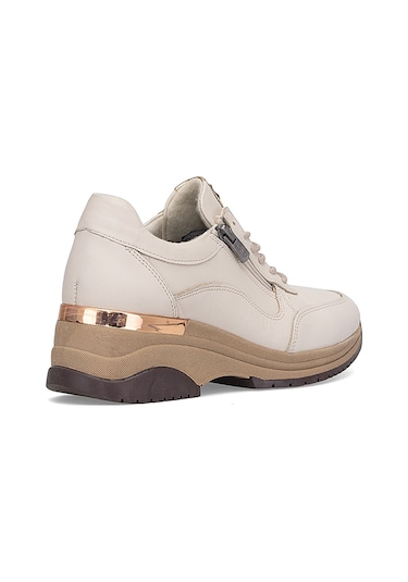 Venüs 2313081k Kadın Hakiki Deri Dolgu Topuk Ayakkabı Bej Bej