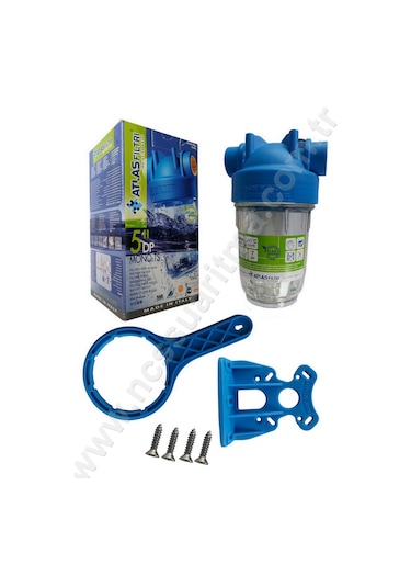 Atlas 5 İnç Kartuş Filtre için Tekli Filtre Kabı