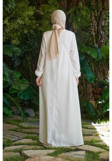 6482 Berlin A Pileli Elbise Beyaz