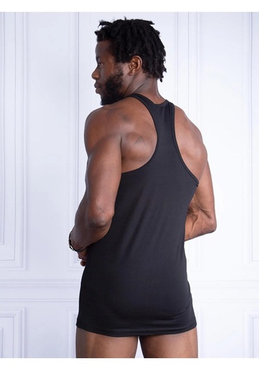 Blackspade Erkek Sırtı Çapraz Atlet 2 Li Paket 9676 Beyaz