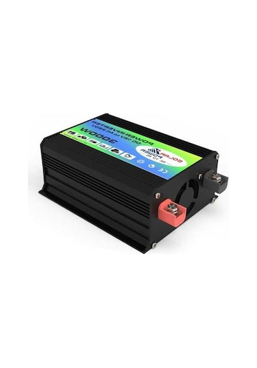 Wondernest Tang I Nesil 12v - 110v 3000w Çift Usb'li Akıllı Araç İnvertörü Siyah