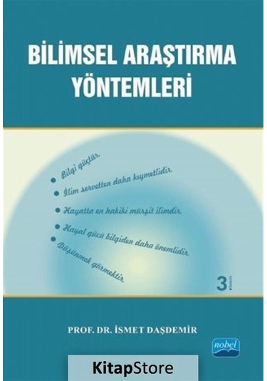 Bilimsel Araştırma Yöntemleri / Ismet Daşdemir