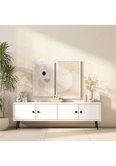 4052 Next 150 Cm Tv Ünitesi Beyaz Beyaz