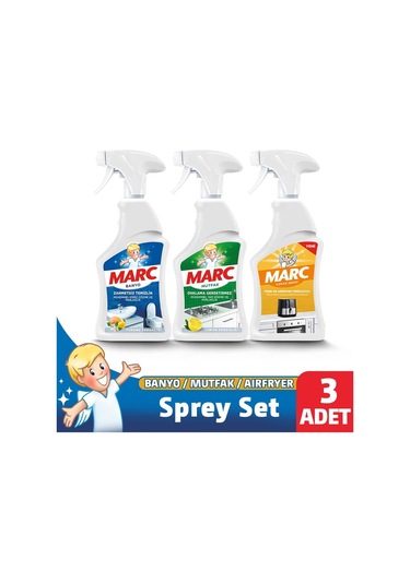 Marc Banyo + Mutfak + Airfryer Sprey 3x750 Ml