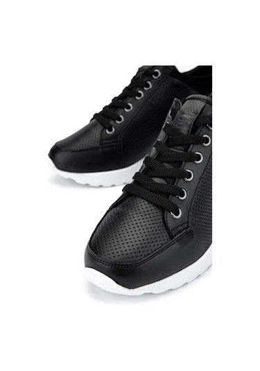 Tamer Tanca Kadın Hakiki Deri Siyah Deri Sneakers & Spor Ayakkabı 1063 04 Bn Ayk Sk24-25 Sıyah Dr Siyah