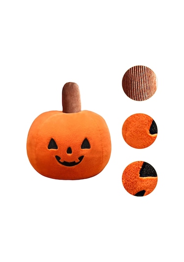 Suntek Balkabağı Yastık Sevimli Tatil Dekorasyonu Peluş 40cm-çap