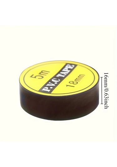 Chenkestoreone 10 Rulot Yüksek Isıya Dayanıklı Siyah Elektrik Bandı - Endüstriyel Ve Ev Kullanımı