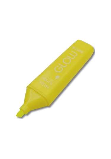 Gıpta Glow Kesik Uç Neon Sarı Fosforlu Kalem 10 Adet Sarı