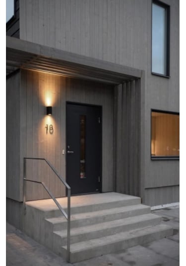 Teknoloji Elektrik Çift Yönlü Dekoratif Aplik (Siyah) Siyah