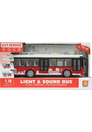 Oyuncak Otobüs Metrobüs Işıklı Sesli 27 Cm