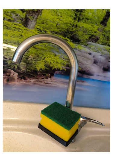 Lavabo İçin Mutfak Sünger Tutucu Siyah