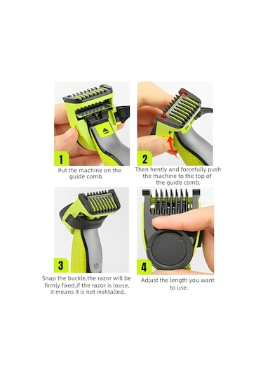 Philips Norelco One Blade Ayarlanabilir Kılavuz Tarak Burun Başı Düzeltici