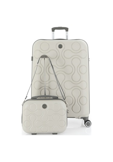 Mçs Polipropilen 2li Valiz Seti Büyük & Makyaj V376 S23sy1000047-set 00424 2'li Set Çok Renkli