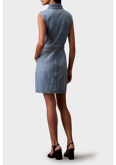 Calvin Klein Bayan Elbise Lv047b074g Rjk Açık Mavi Açık Mavi